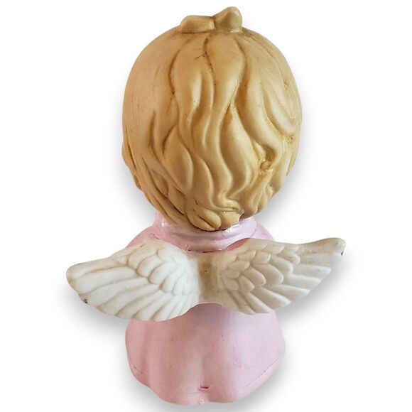 Lot of 3 VTG Angel Ornaments & Figurine Porcelain Tin Christmas Kitsch Decor - Picture 5 of 16